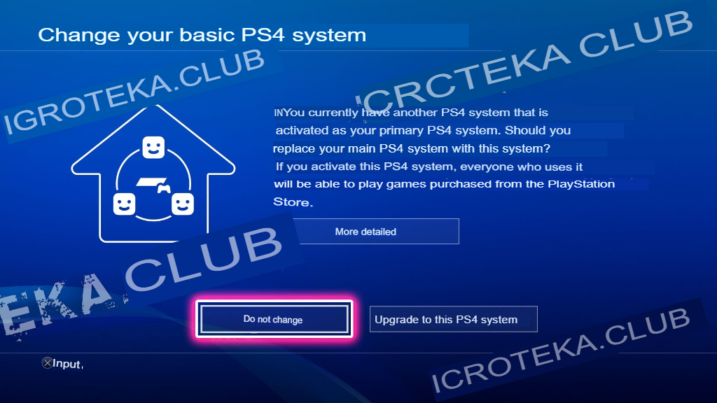 Don't Change – PS4 Instructions